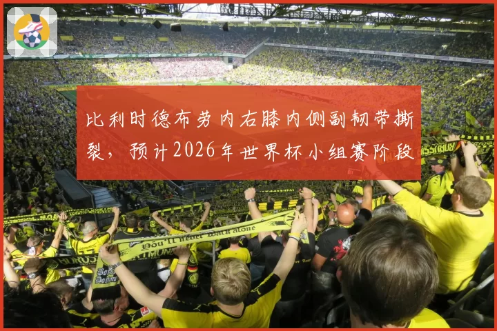 比利时德布劳内右膝内侧副韧带撕裂,预计2026年世界杯小组赛阶段复出